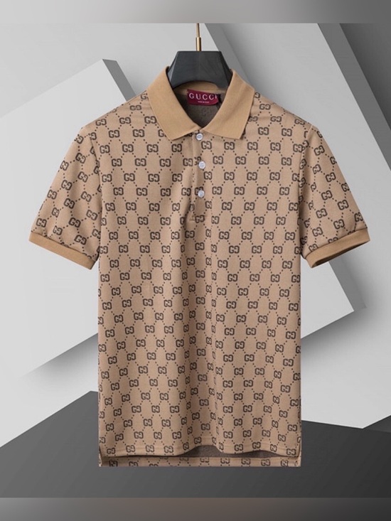 Other - Gucci Beige Monogram Polo Shirt